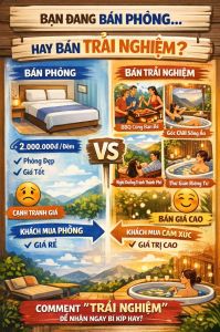 Bạn đang bán phòng… hay đang bán trải nghiệm?